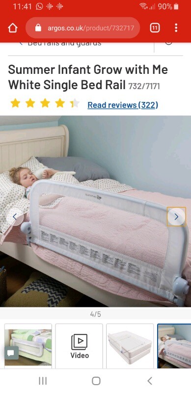 argos cot guard